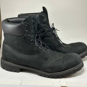 Timberland Premium 6” Boots Men’s 13 Black Nubuck